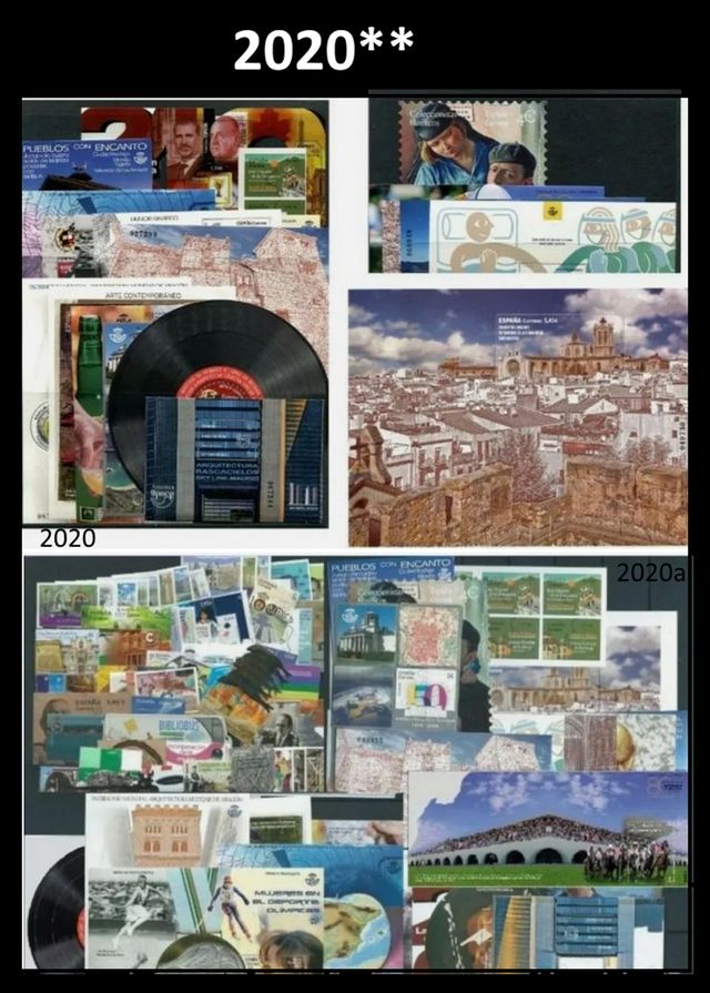 FRANCOBOLLI SPAGNOLI NUOVI ANNO 2020 SENZA FISSAGGI
