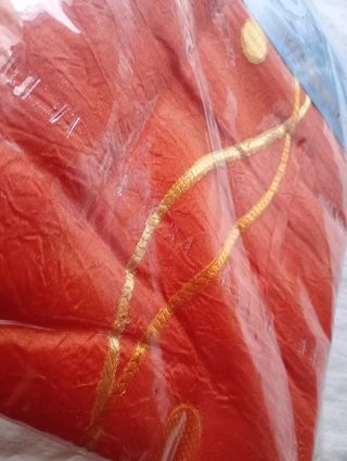 Coppia tende organza arancione