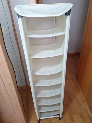 2 Estanterias para almacenaje con 8 cajones