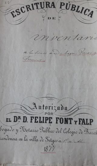 Documentos antiguos S.XIX