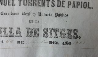 Documentos antiguos S.XIX