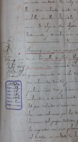 Documentos antiguos S.XIX