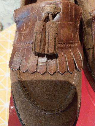 Mocasines de piel. 