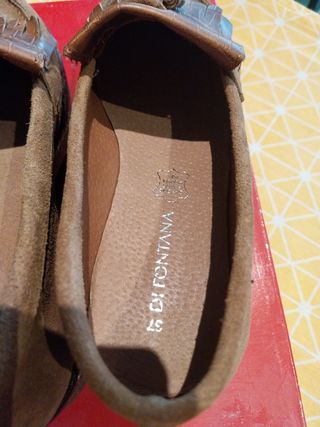 Mocasines de piel. 