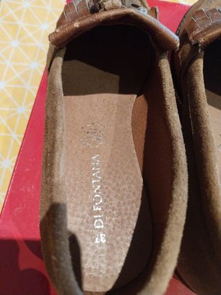 Mocasines de piel. 