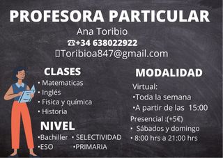 Profesora particular