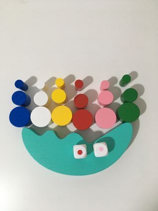 Juego de madera: "Luna de equilibrio"