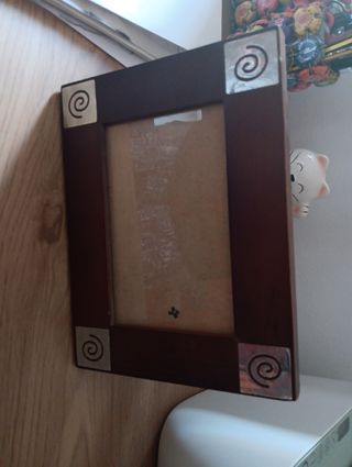 Porta fotos de madera