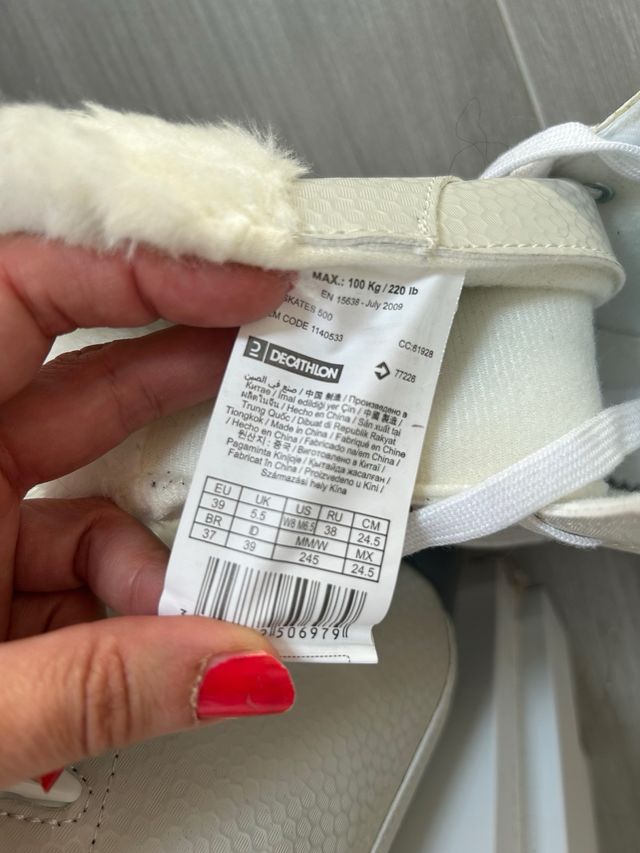 Patines hielo Decathlon talla 39