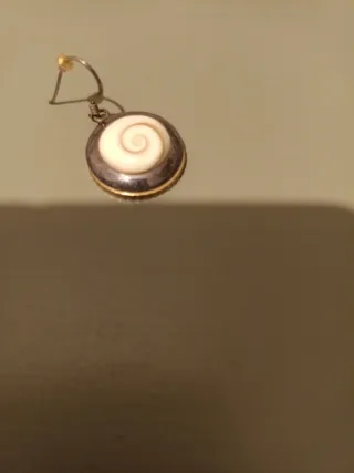 Pendientes y anillo plata de ley con contraste