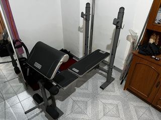 gym. maquinas, barras y pesas