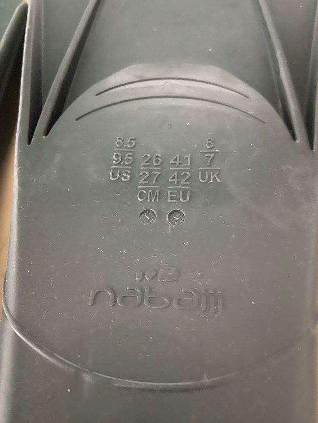 Aletas Cortas Natación Easyfins Gris