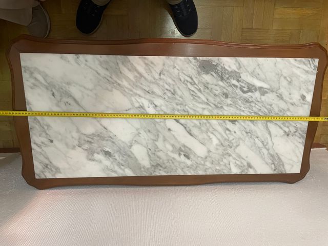 3 MESAS ROBLE MARMOL CONJUNTO NUEVO 