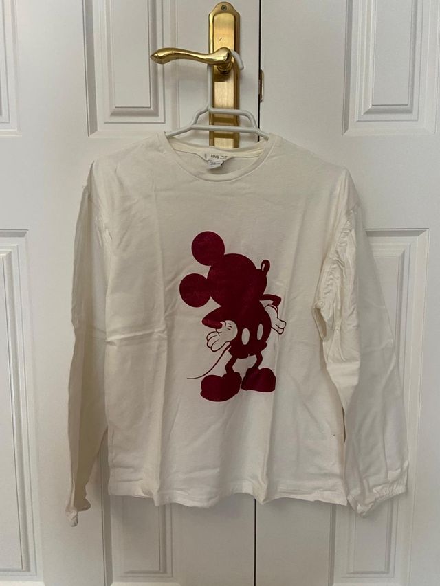 Camiseta blanca con dibujo de Mickey