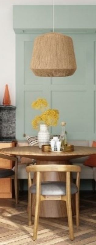 Lámpara diseño yute