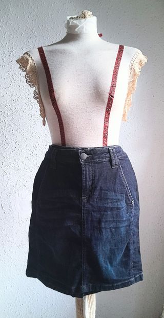 Falda corta vaquera Jean Pascale t-38.