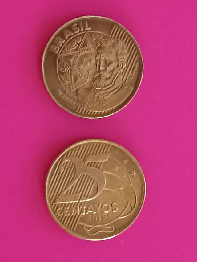 Moneda brasiliana 25 centesimi
