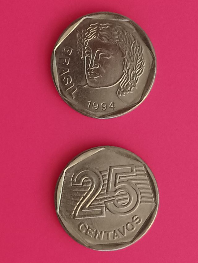 Brasile 25 centesimi 1994 Moneda