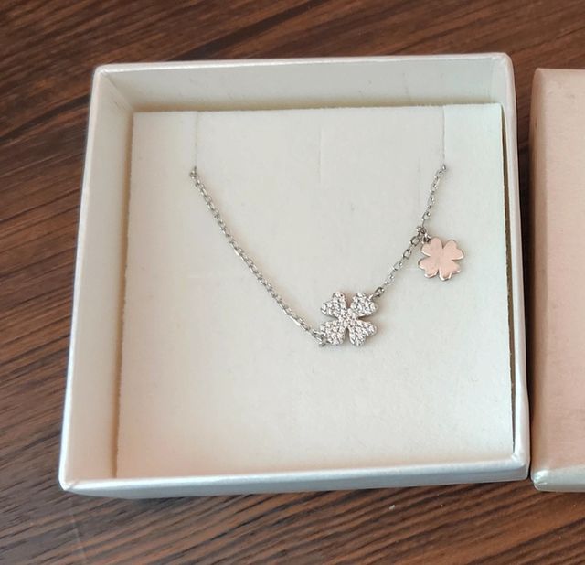 Bracciale quadrifoglio portafortuna in argento