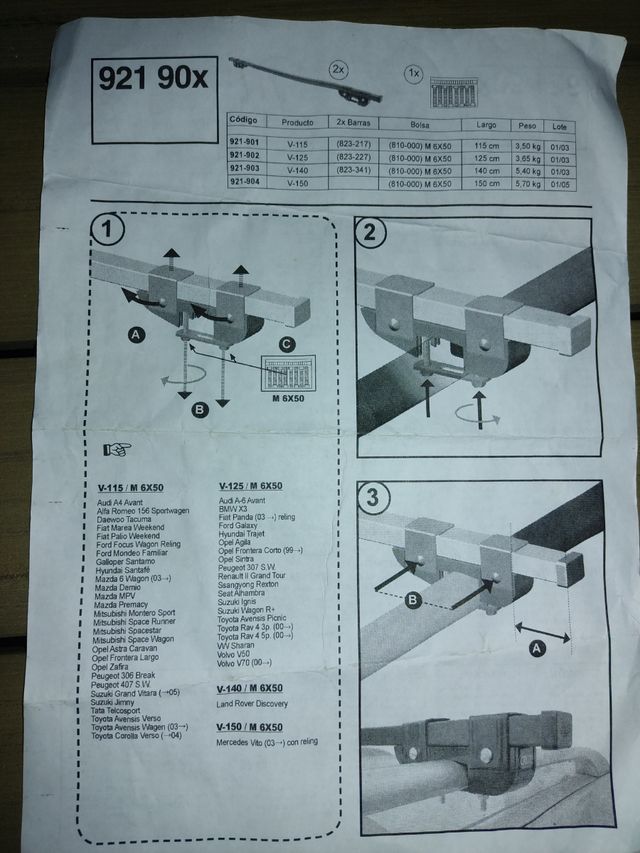 PORTAPACCHI UNIVERSALI A CROCE PER AUTO