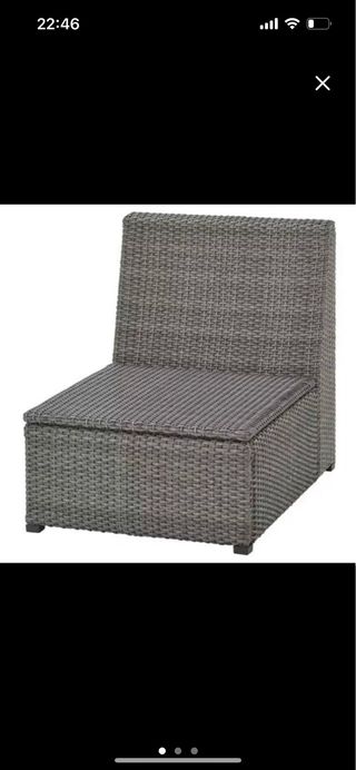 Sillón de jardin SOLLERÖN Ikea gris