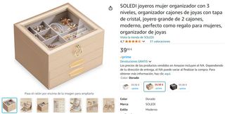 joyero en dorado o blanco