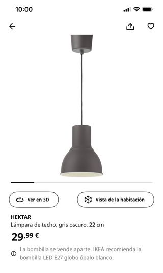 Lampara Ikea Hektar