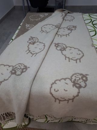 Manta sofá de Lana artesanal