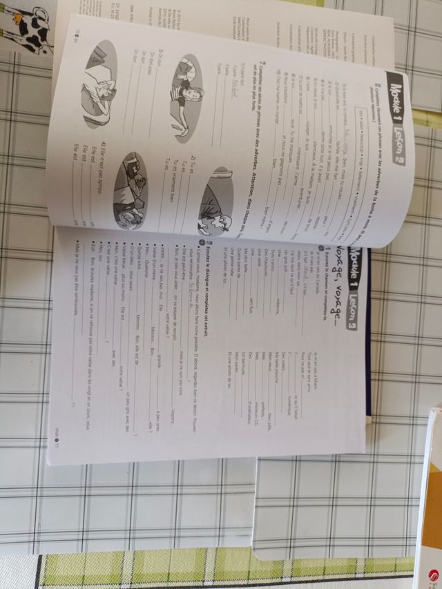 Libros escolares  de frances