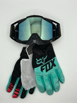 Guantes FOX y Gafas 100%