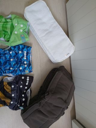 Pañales tela ALVABABY y absorbentes AJUSTABLES