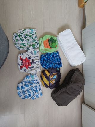 Pañales tela ALVABABY y absorbentes AJUSTABLES