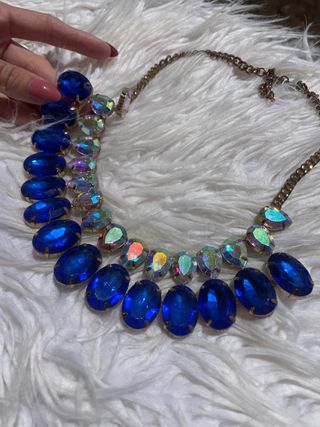 Collar piedras azules