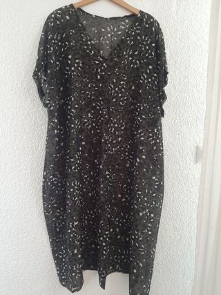 Vestido caftan estampado