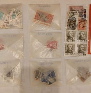 Sellos de colección 10 países variados