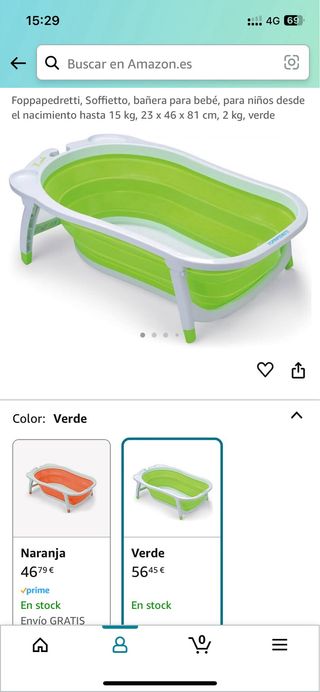 Bañera plegable para bebe