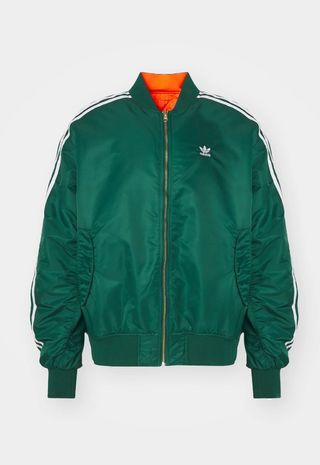 Adidas chaqueta bomber verde reversible