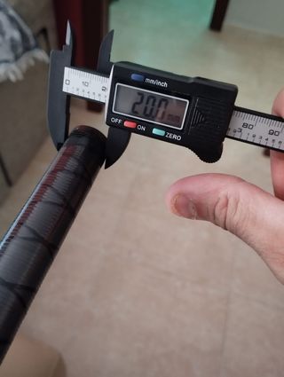 Tramo de caña carbono sin estrenar pesca