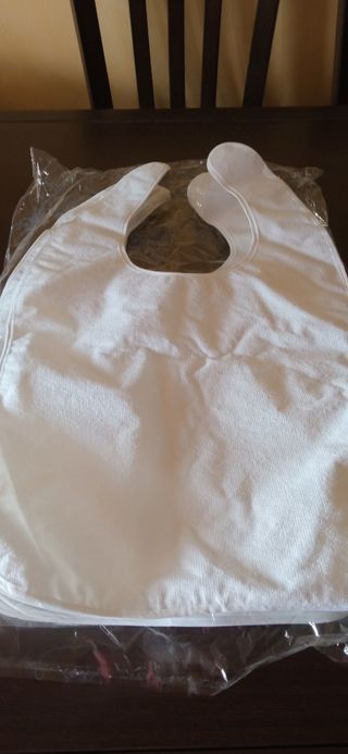 11 baberos de rizo  impermeable para adultos