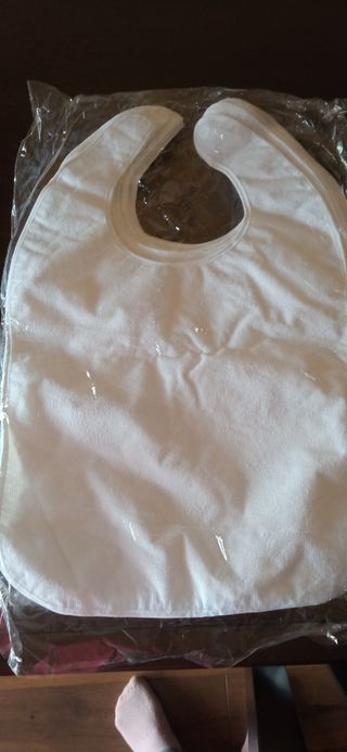 11 baberos de rizo  impermeable para adultos