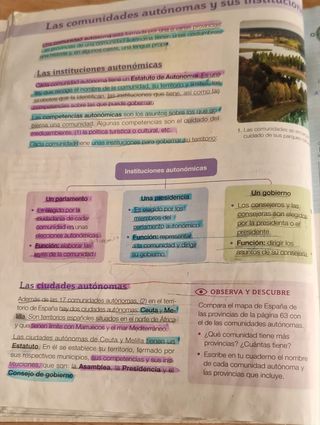 Libro 4º Primaria. ciencias sociales. Santillana