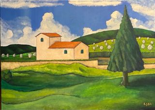 Dipinto ad olio “il casolare”