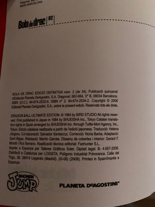Libro Bola de Drac 2