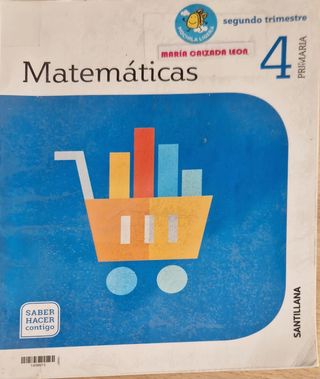 Libro 4º Primaria. Matemáticas. Santillana