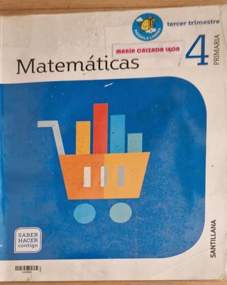 Libro 4º Primaria. Matemáticas. Santillana