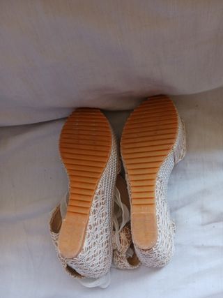 Sandalias preciosas plataforma cuerda