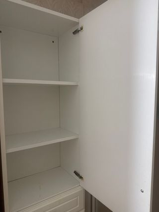 Armario de pie baño/aseo lacado blanco
