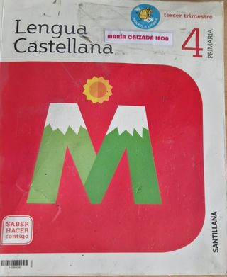 Libro 4º Primaria. Lengua. Santillana