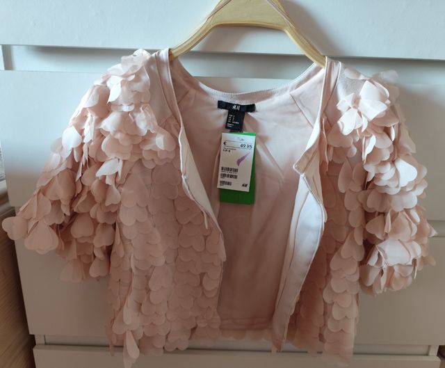 Chaqueta color rosa palo