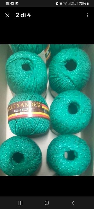 10 gomitoli di cotone Alexander.